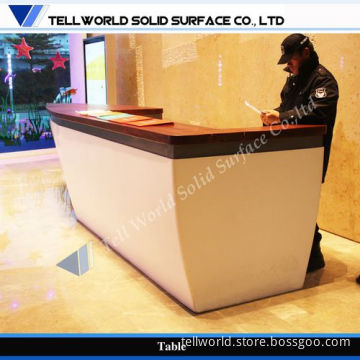 New Design Beautiful Corian Reception Counter Parlour Front Desk (TW-MART-263)